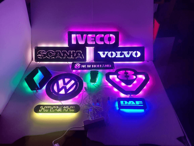 Custom LED Shadow Wall Signs